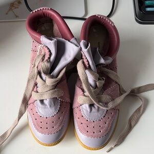 Isabel Marant Pink and Purple wedge Sneakers